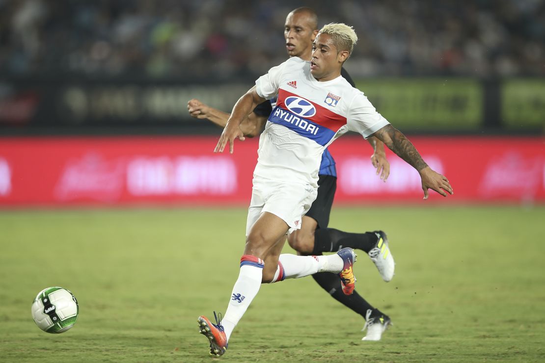 Mariano Díaz, del Olympique de Lyon.