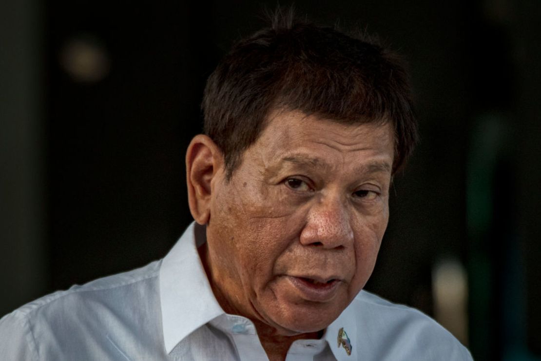 El presidente de Filipinas Rodrigo Duterte durante un discurso el 28 de febrero en Manila.