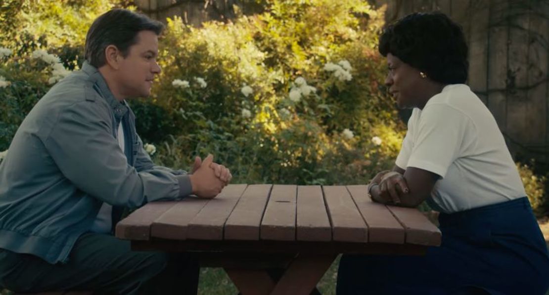 Matt Damon y Viola Davis en "Aire". Metro Goldwyn Mayer