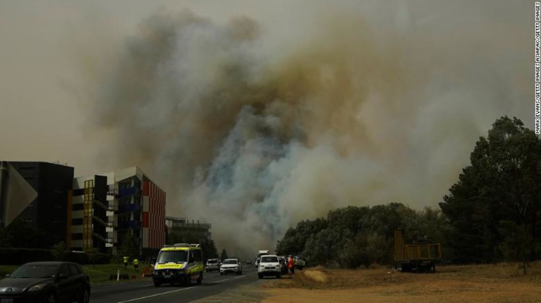 Incendio en Canberra.