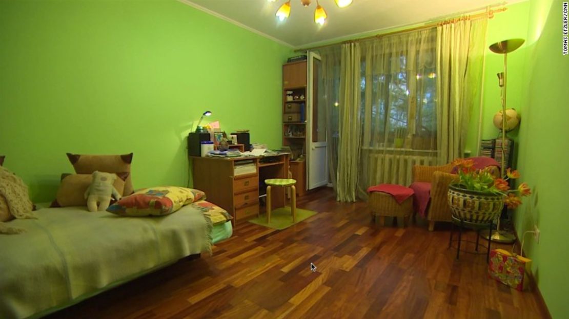 Interior del apartamento "Khrushchevki" de Novitskaya.