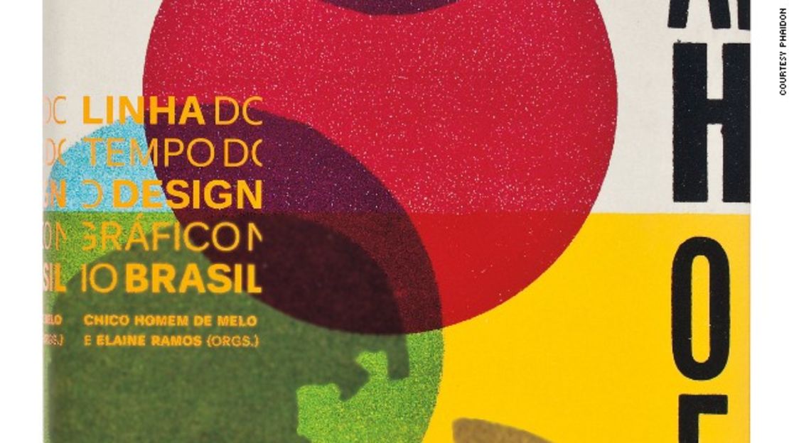 El diseño del libro "Linha do tempo do design gráfico no Brasil", 2012