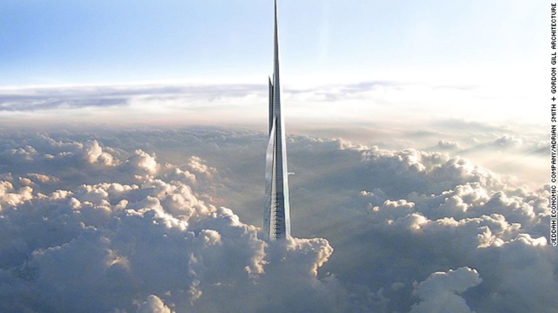 La Torre Jeddah de Arabia Saudita, la cual será terminada en el 2020, se elevará un kilómetro hacia el cielo.