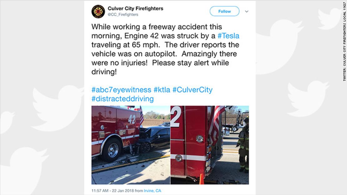 CNNE dc35f7fe - 180123120424-tesla-firetruck-crash-780x439