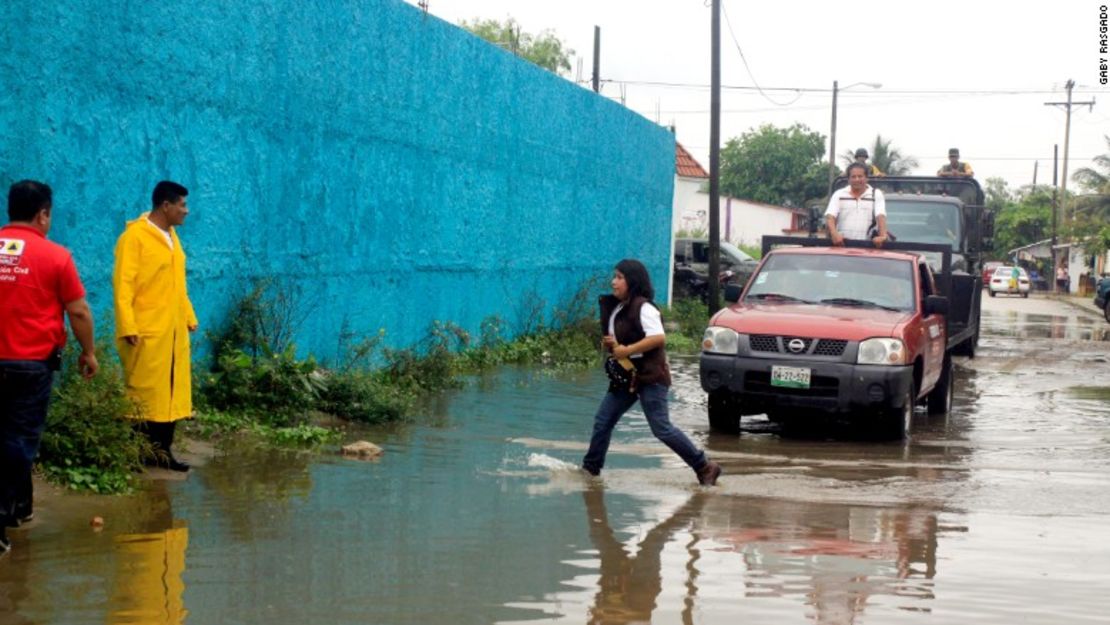 Cobertura sobre las inundaciones en el estado de Veracruz.