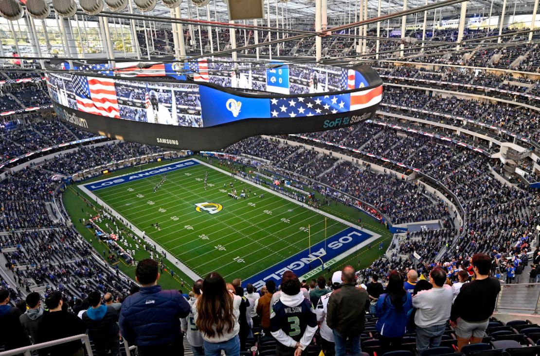 Vista general del SoFi Stadium en Inglewood, California.