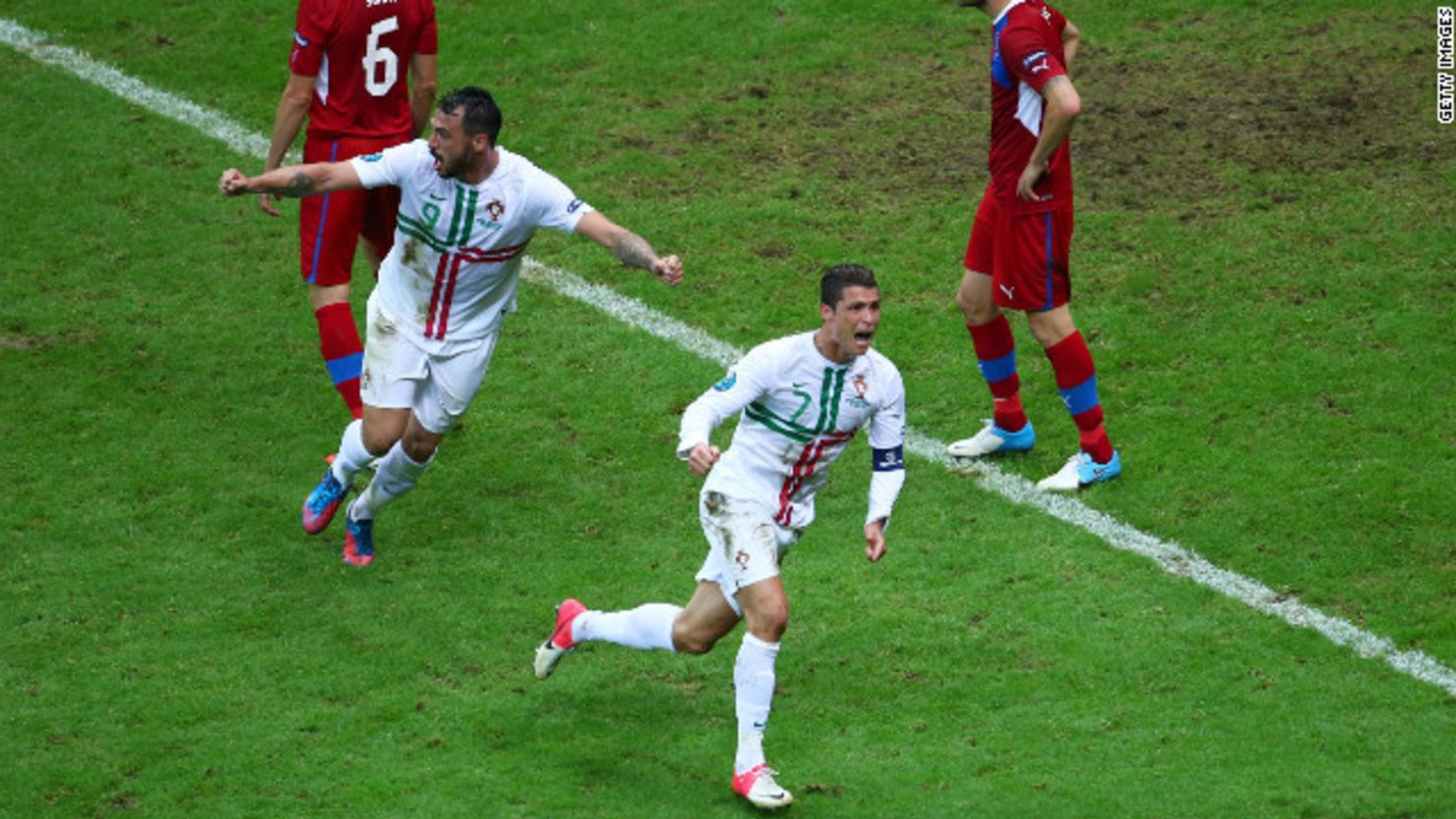 Cristiano Ronaldo celebra el único gol del partido.