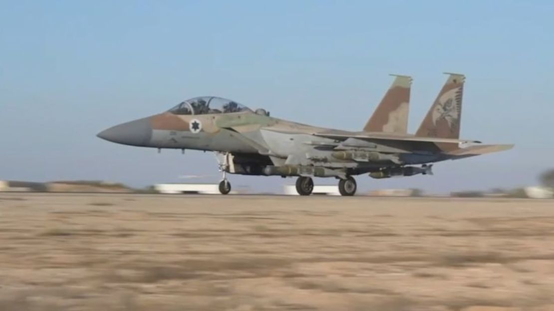 Uno de los aviones de la Fuerza Aérea israelí que, según el ejército, se utilizó en el ataque contra Hassan Nasrallah.