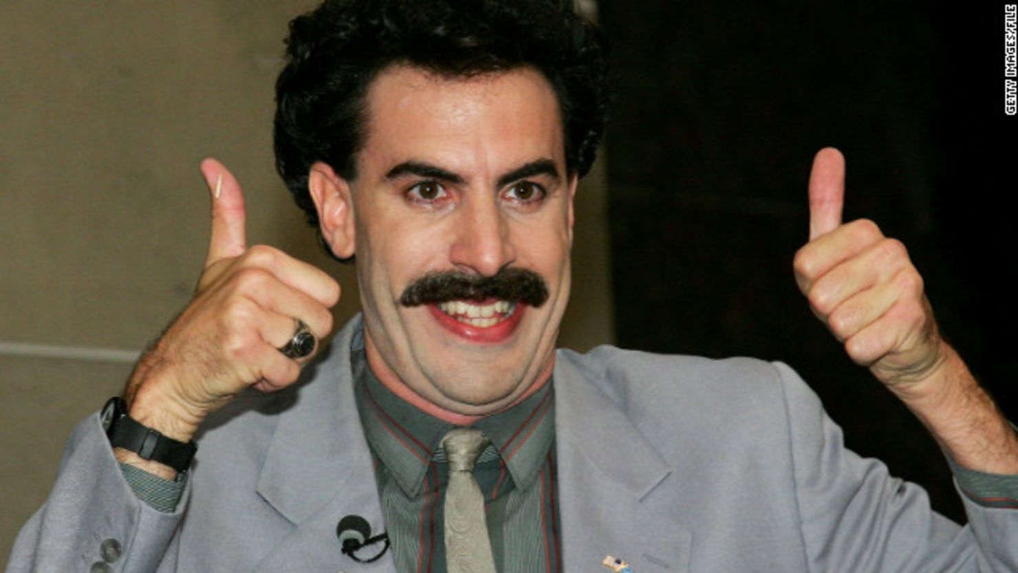 Sasha Baron Cohen interpreta a un periodista kazajo que viaja a Estados Unidos en la película ‘Borat’.