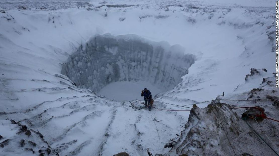 El cráter de Yamal fue el primero en ser descubierto en la región. Se encontró en 2013.