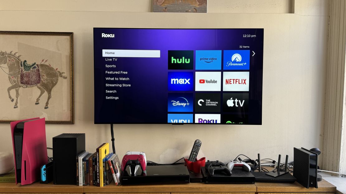 CNNU Apple TV 4K vs Roku Ultra, Roku home screen credit Henry T Casey.jpg