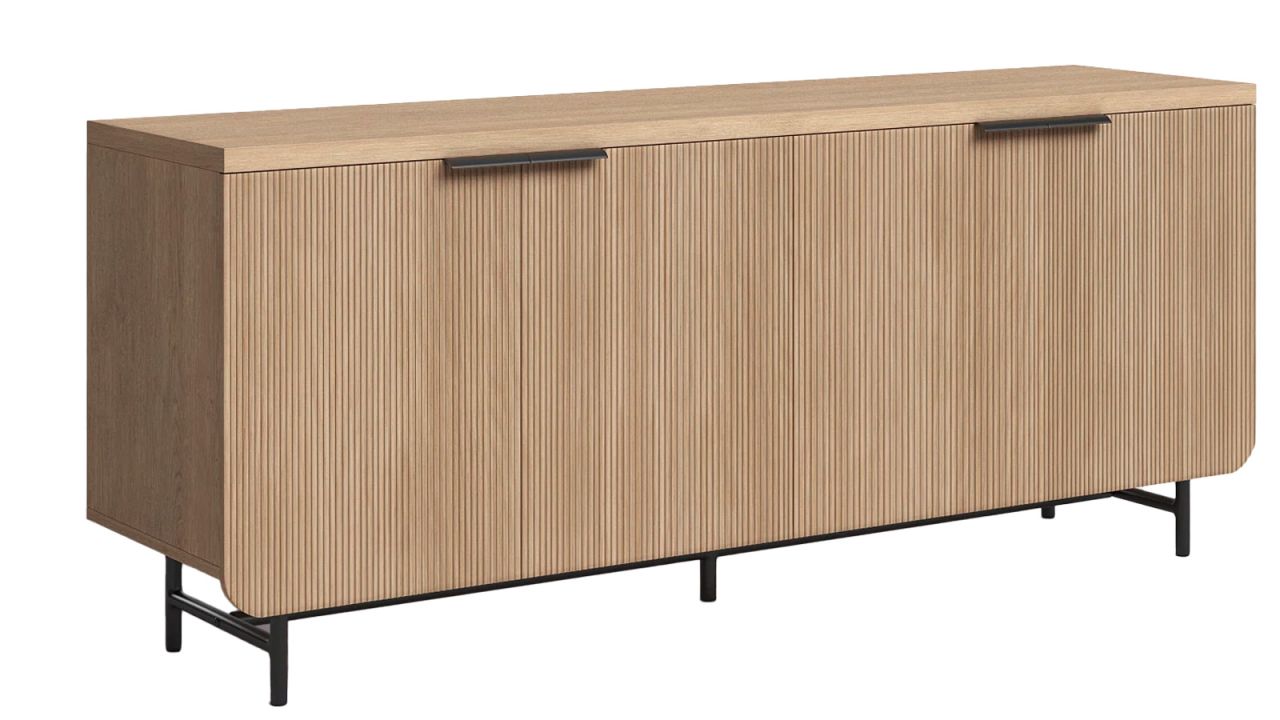 Coastal Oak Ludlow Reeded 4-Door Sideboard .jpg