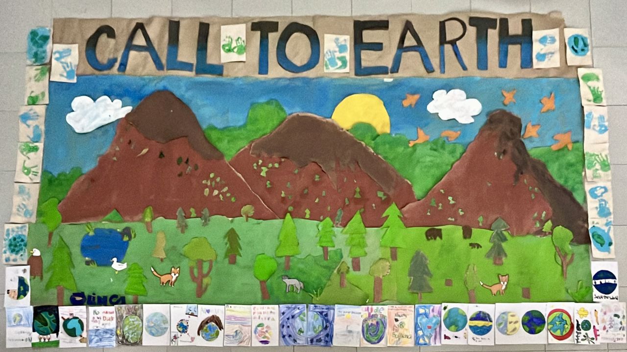 Created for call to earth day 2024, by students at Colegio Olinca, Mexico.