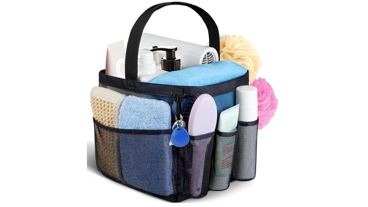 Mesh Shower Caddy Basket Portable For College Dorm Room Summer
