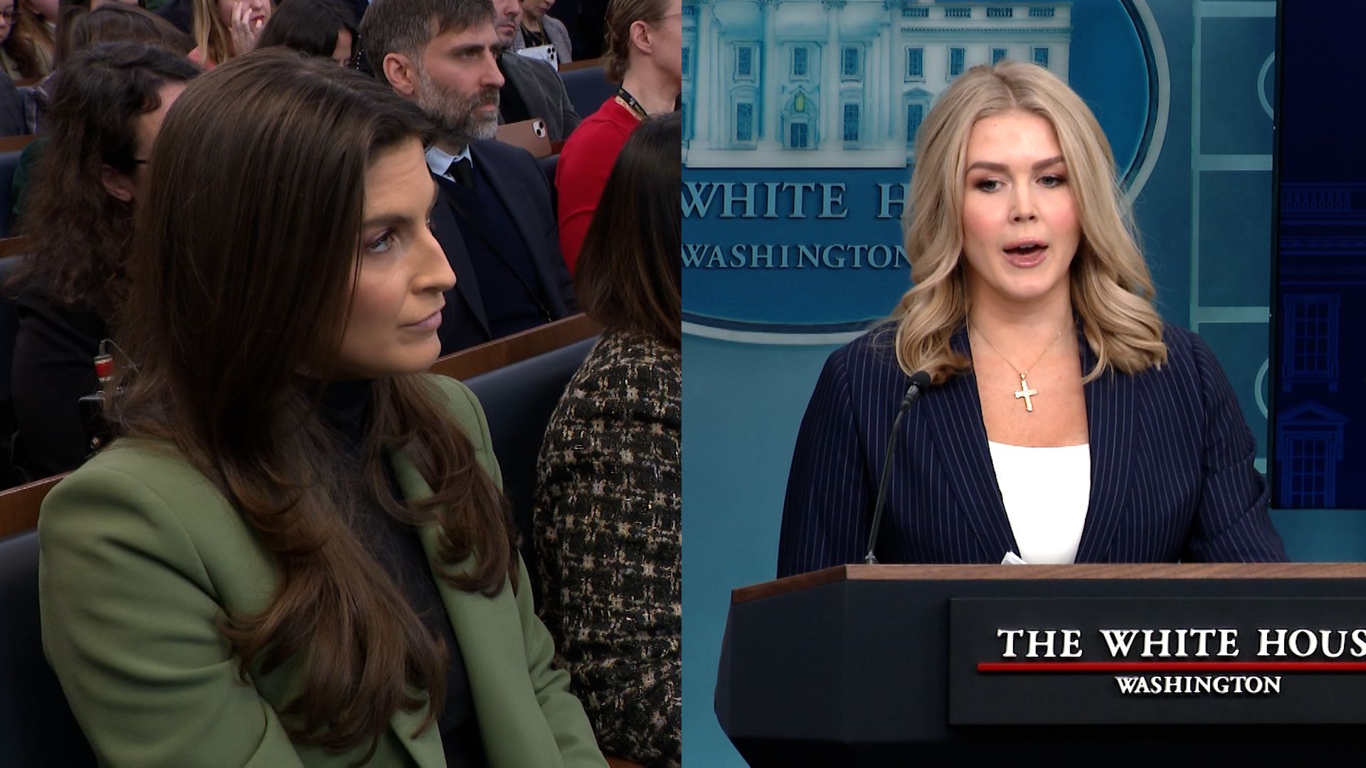 Collins presses Leavitt on WH barring AP reporter over 'Gulf of America'  name