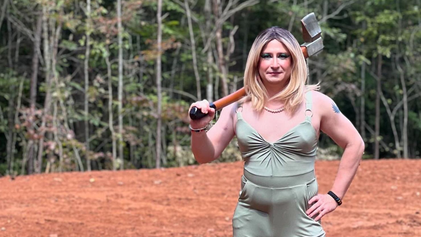 Colt, known as the drag queen "Rowdy Ruby" to his followers, is building a homestead in northwest Georgia and documenting his progress online.