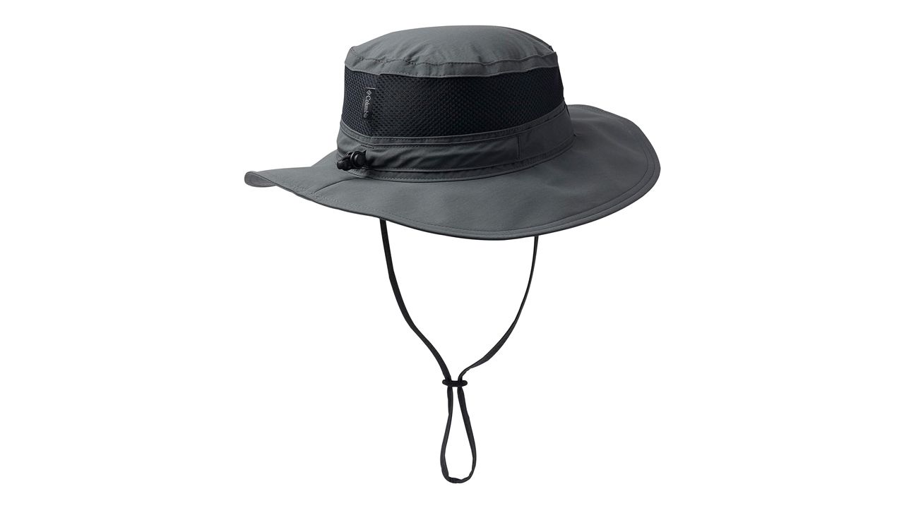 A photo of a black Columbia Unisex Bora Bora Booney Fishing Hat