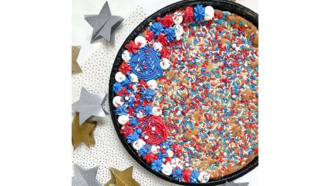 Kookie Doo Red, White, and Blue Cookie Cake