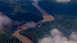 Vista aérea de la región del Esequibo tomada desde Guyana el 10 de diciembre de 2023.