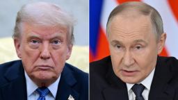 Los presidentes de Estados Unidos, Donald Trump, y de Rusia, Vladimir Putin.