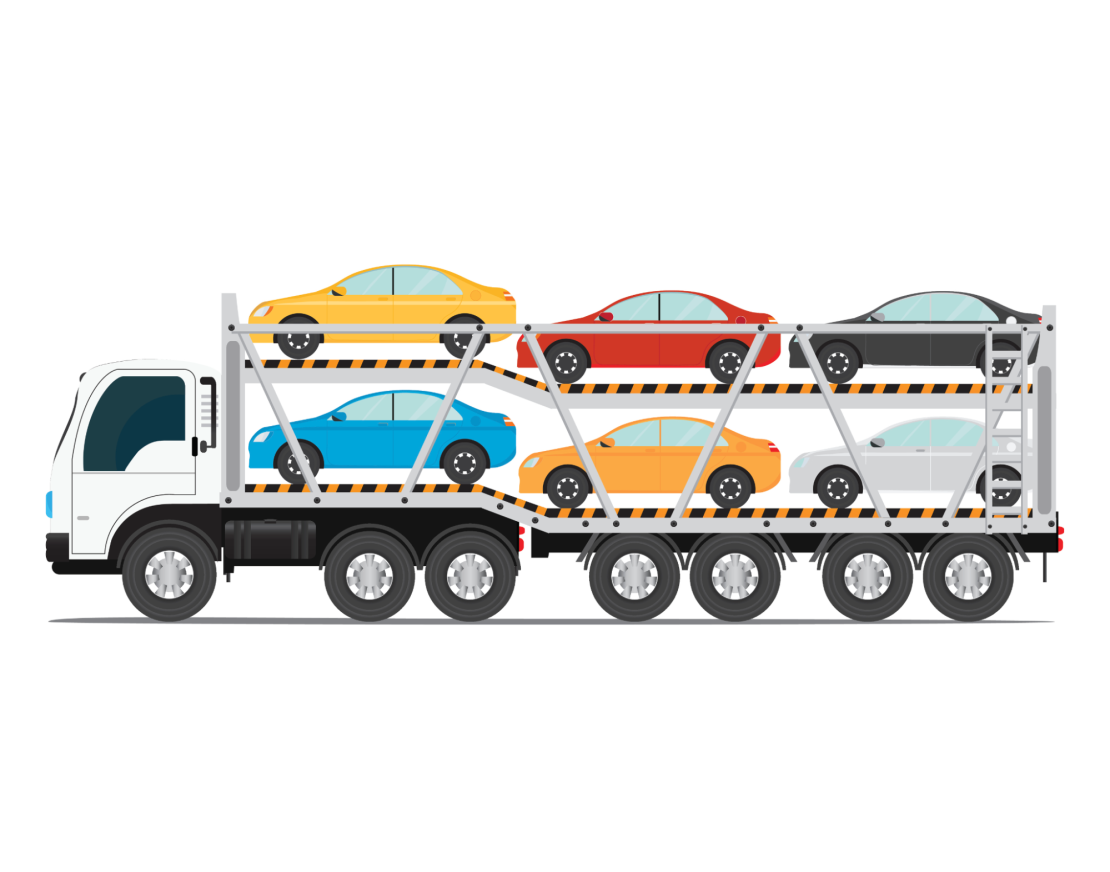 Illustration of an open car transporter