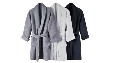 Cotton Waffle Textured Bath Robe