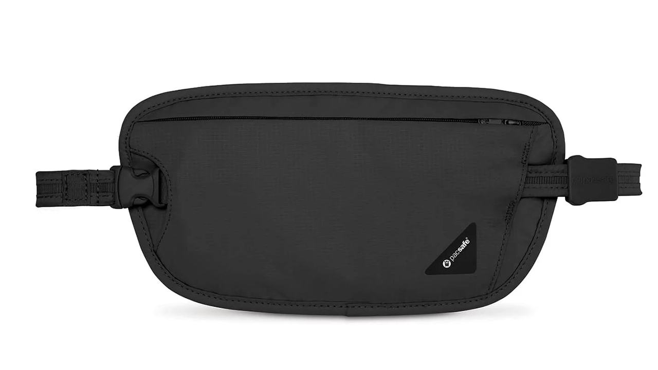 Coversafe? X100 RFID blocking security waist wallet stock photo