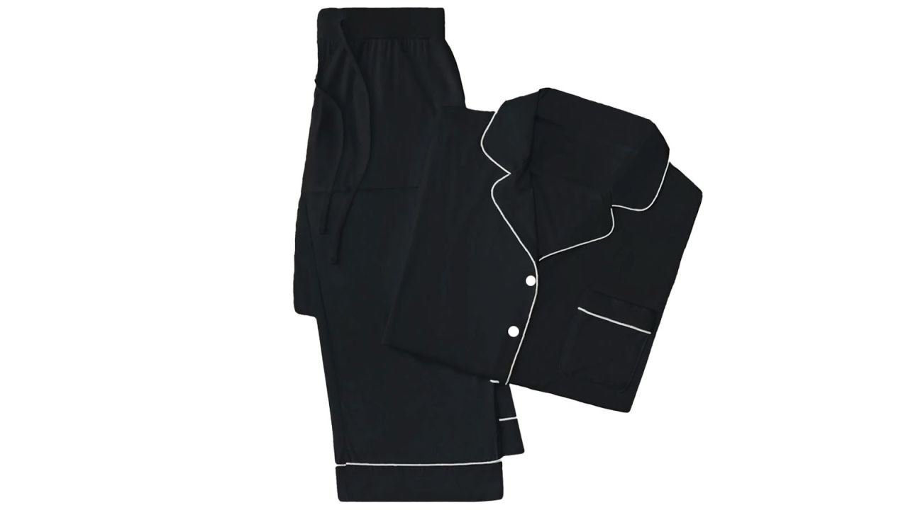 Cozy Earth Long Sleeve Bamboo Pajama Set Black.jpg