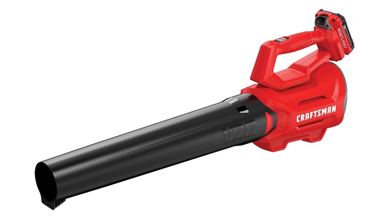 Red and black craftsman axial leaf blower