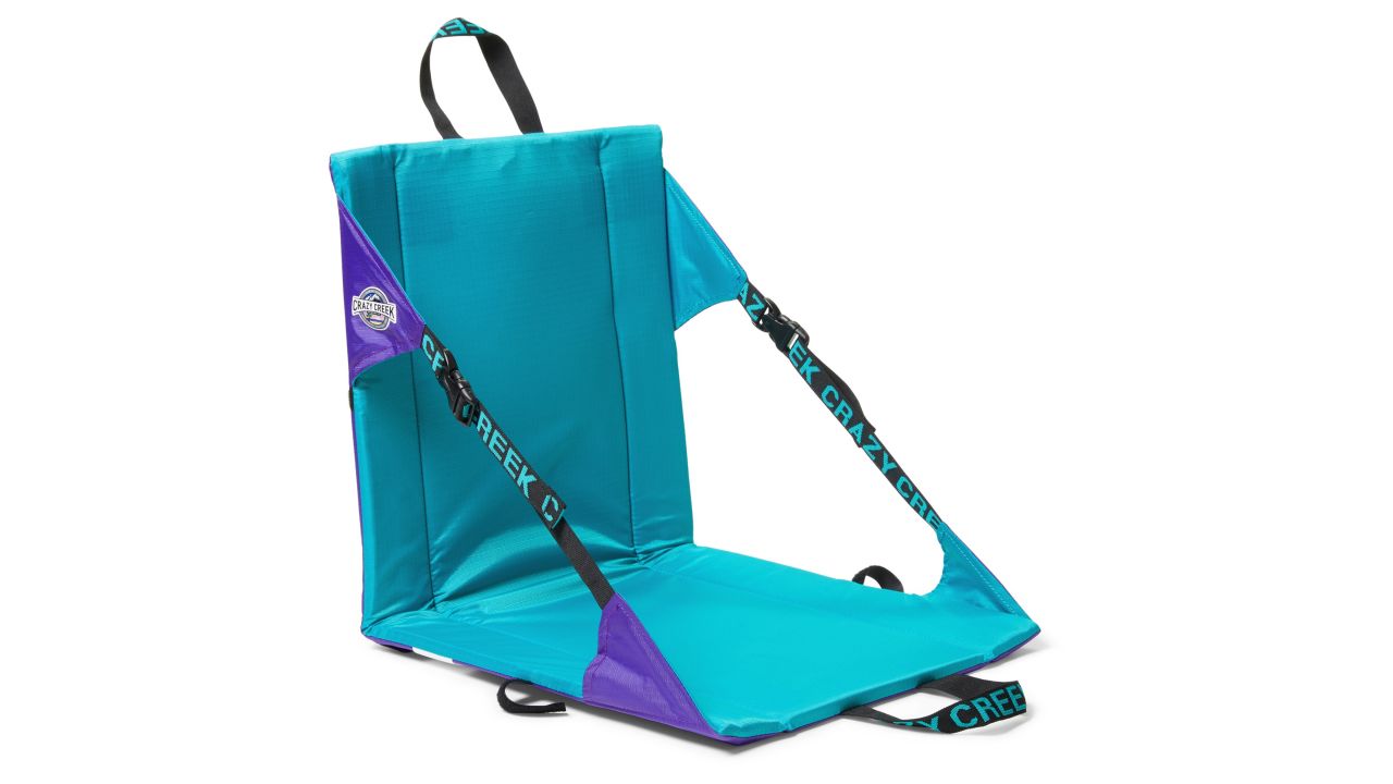 crazy creek the original chair in purple/teal