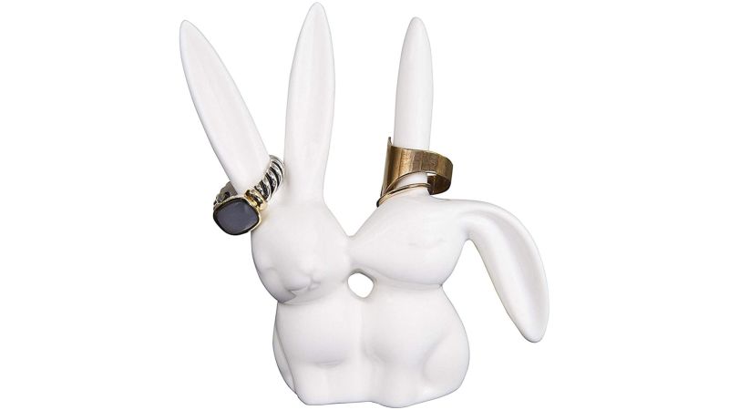 jewelry/ring holder CUTE BUNNY DESIGN yellow           Easter idea 