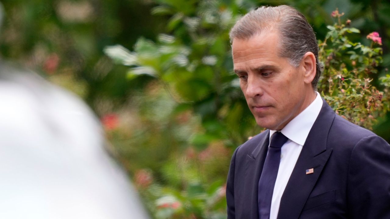 Hunter Biden departs from federal court on Tuesday, June 11, in Wilmington, Delaware.