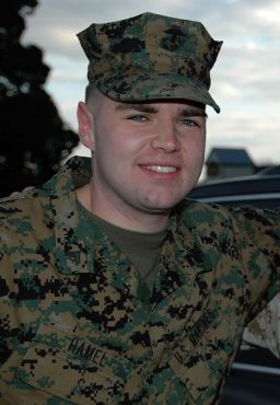 JD Vance, then Cpl. James D. Hamel in 2007.