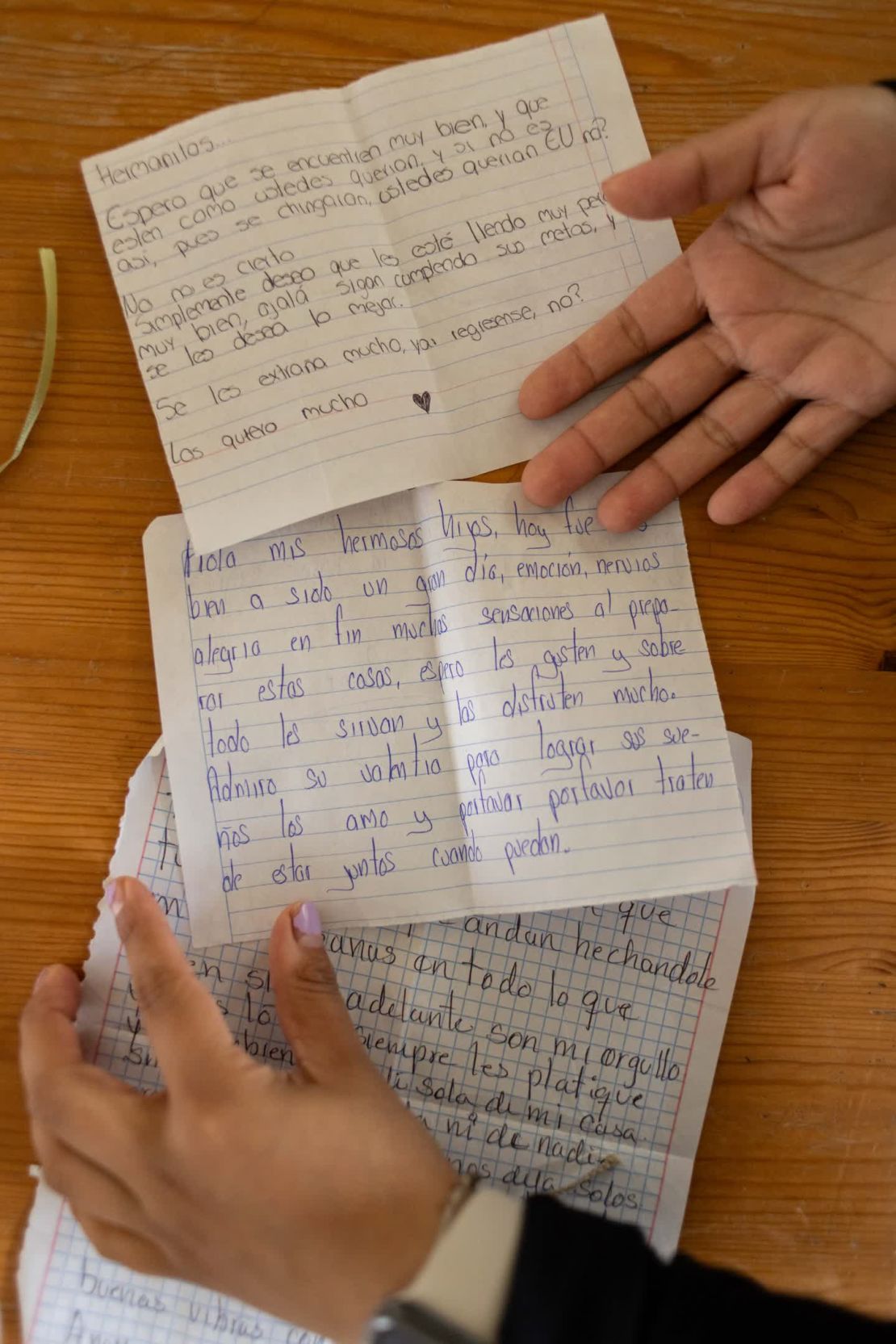 E recibió cartas de apoyo de familiares en México que llegaron poco después a Estados Unidos. Recientemente, muchos conocidos suyos han decidido irse de Estados Unidos antes que arriesgarse a ser deportados. E se pregunta si ella también debería hacerlo.