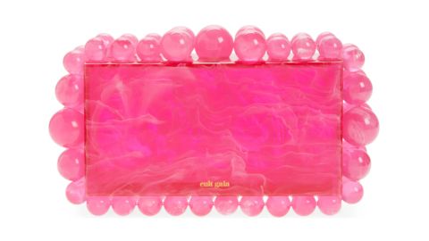 Cult Gaia Eos Beaded Acrylic Box Clutch