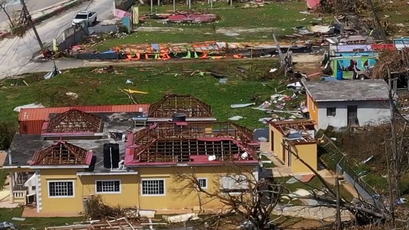 Video: CNN captures miles and miles of decimated communities in Jamaica