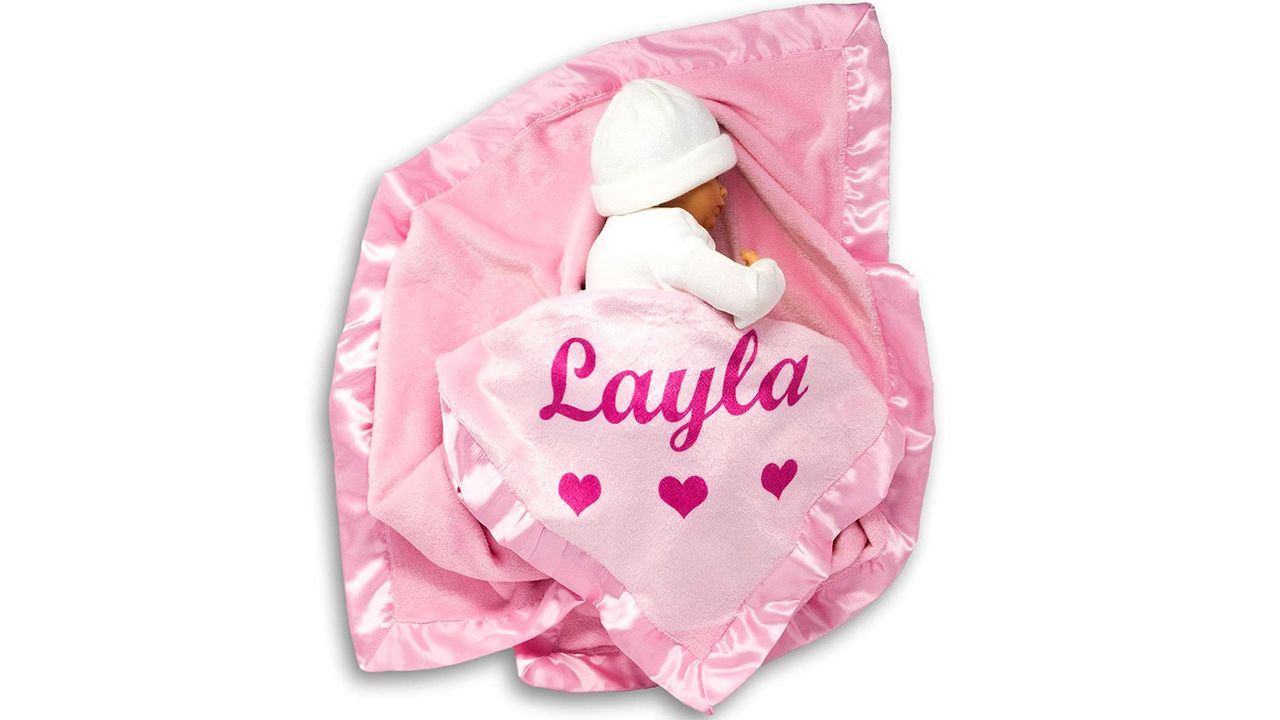 A photo of the Custom Catch Personalized Baby Blanket