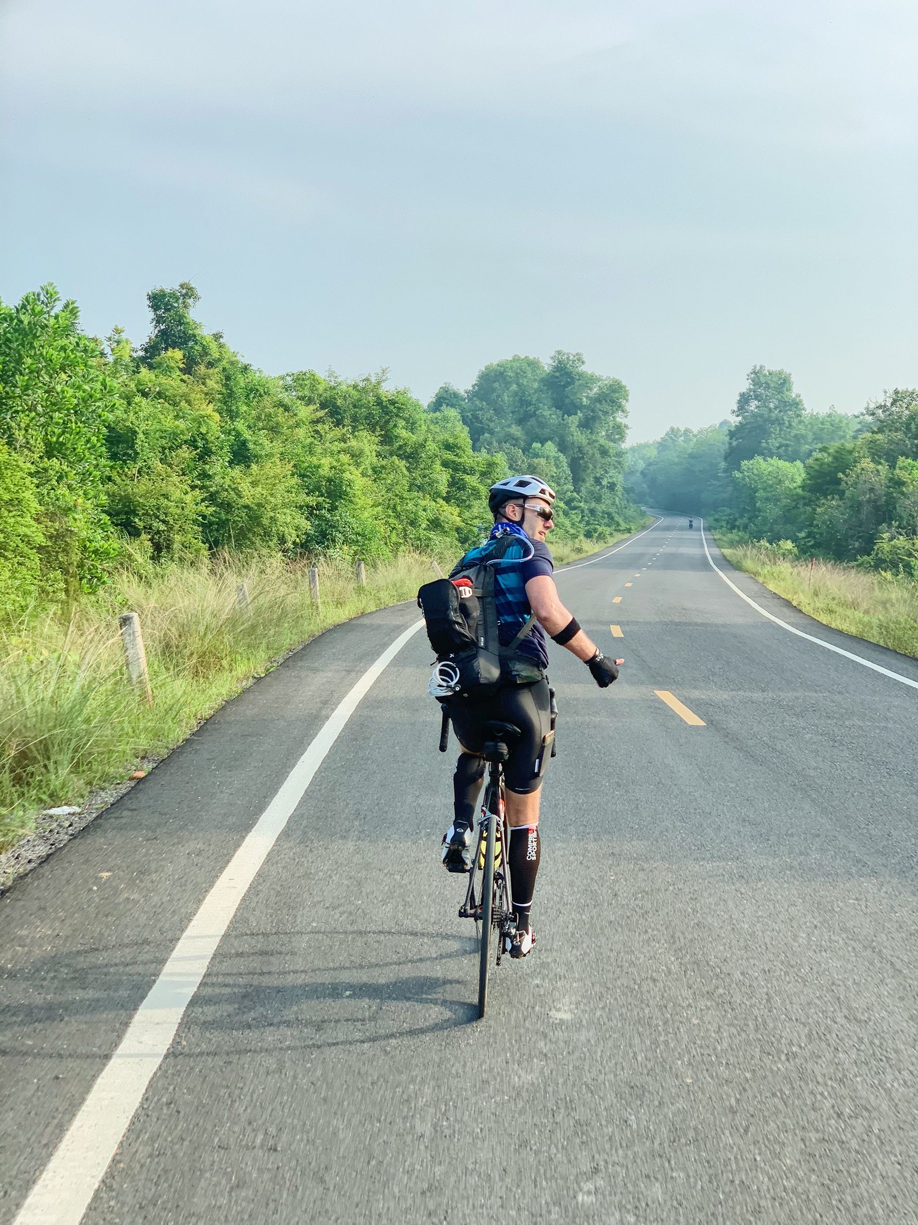 Ward cycling in south east Asia while completing the epic challenge of visiting every country in the world.