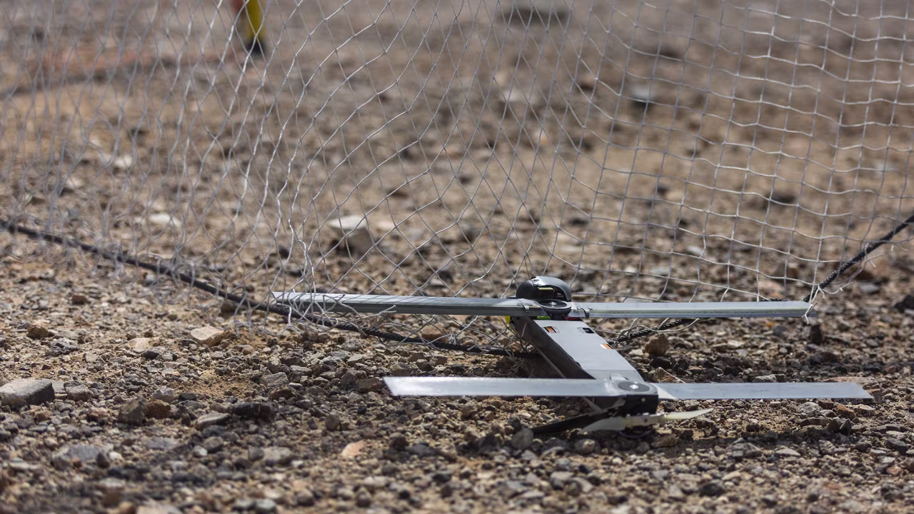 A Switchblade 300 10C system is seen during a training exercise at the Marine Corps Air Ground Combat Center Twentynine Palms, California, Sept. 24, 2021. 