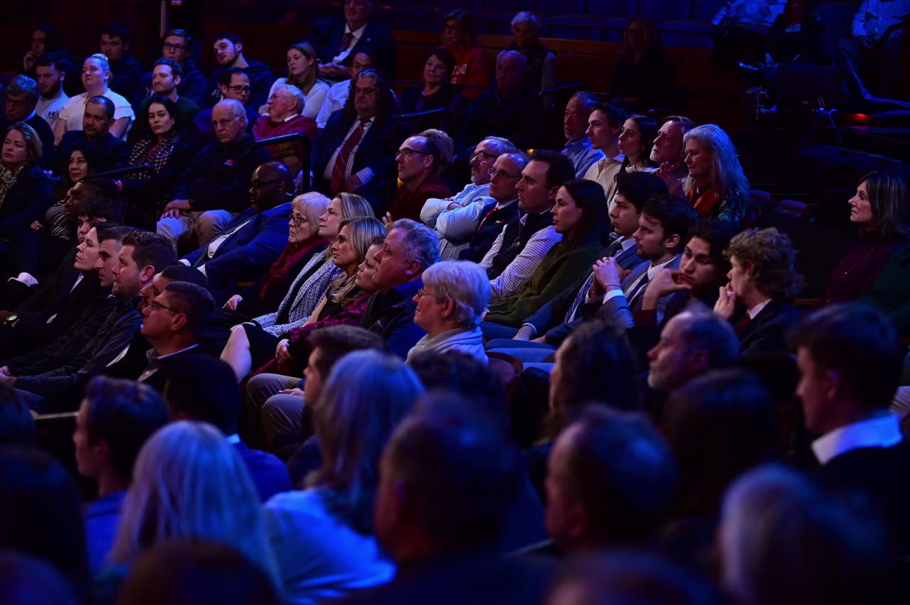 The town hall was held at New England College in Henniker, New Hampshire.