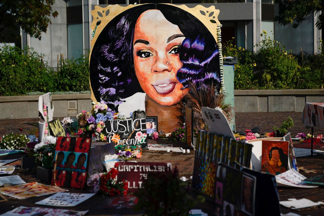 A memorial for Breonna Taylor in Louisville, Kentucky, on September 10, 2020. 