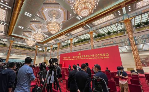 The Great Hall of the People in Beijing, where the 20th Party Congress was held and where the Politburo Standing Committee will be revealed, on October 23.