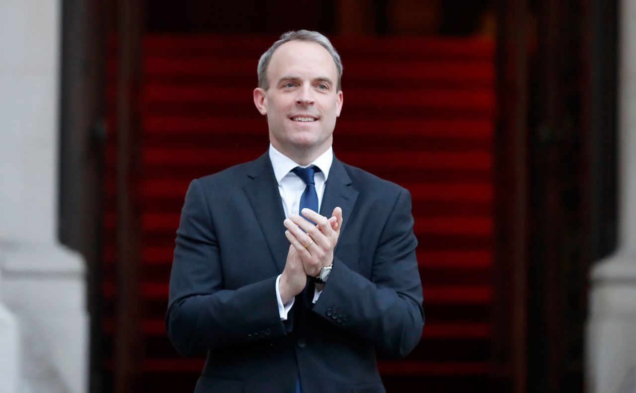 Britain's Foreign Secretary Dominic Raab in London on April 23. 