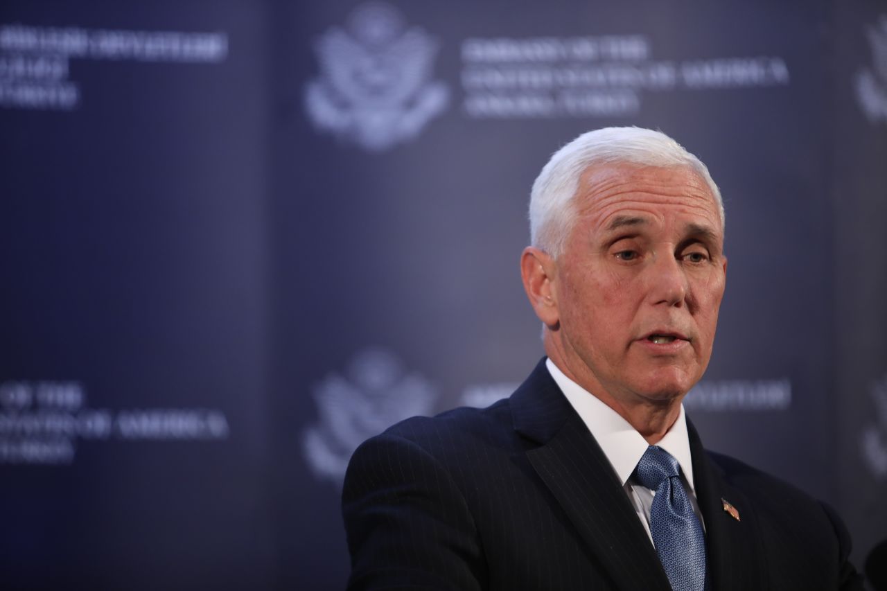 Vice President Mike Pence in Turkey on October 17, 2019.