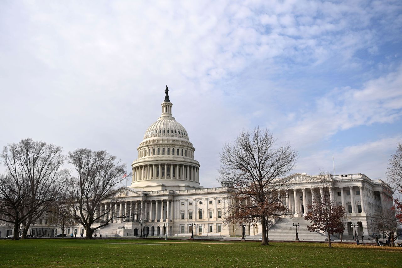 The United States Capitol is pictured in Washington, DC, on December 7.