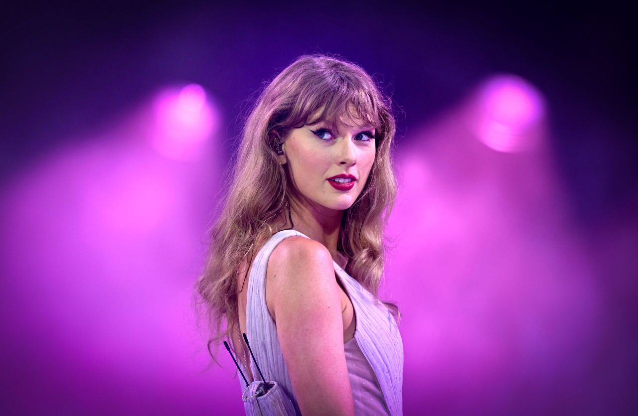 Taylor Swift performs onstage on August 15 in London.