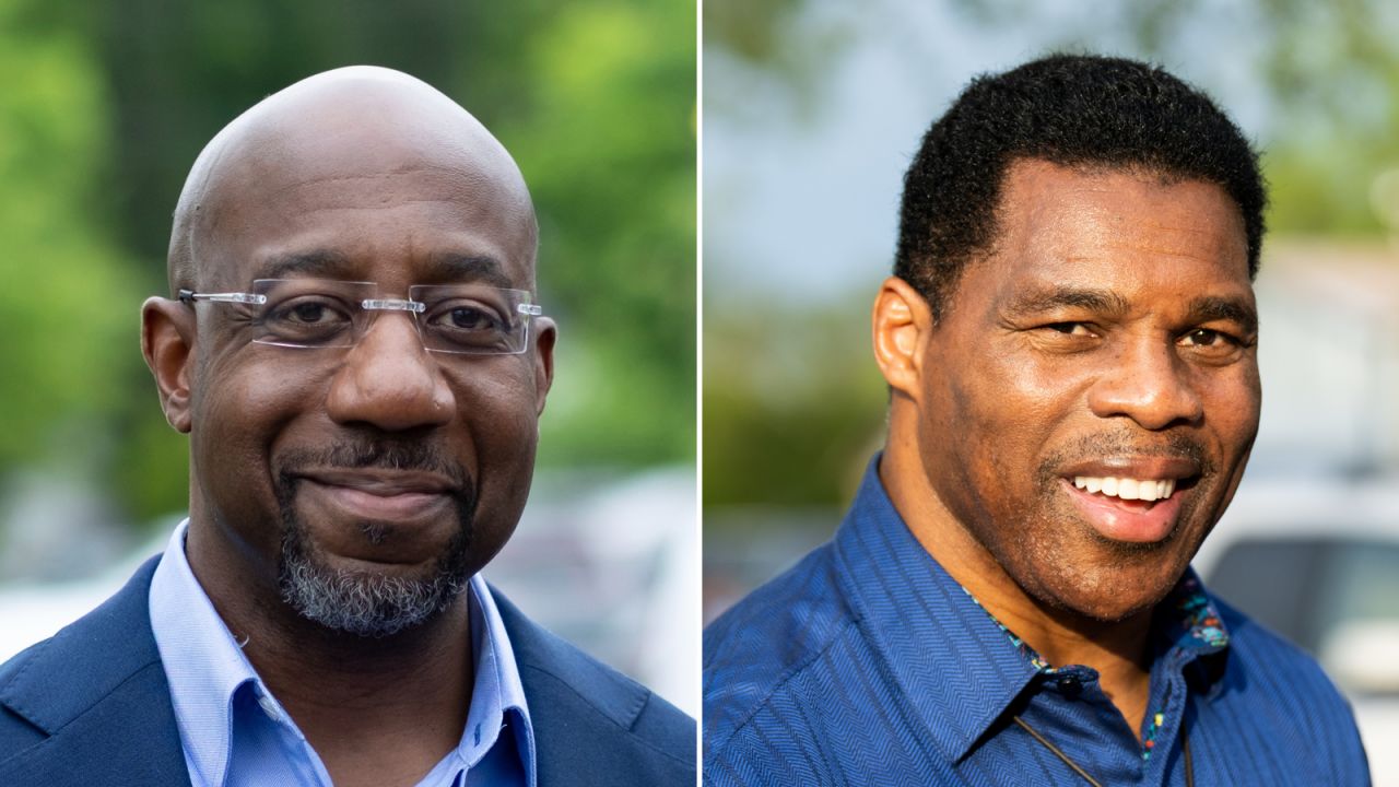 Raphael Warnock and Herschel Walker.