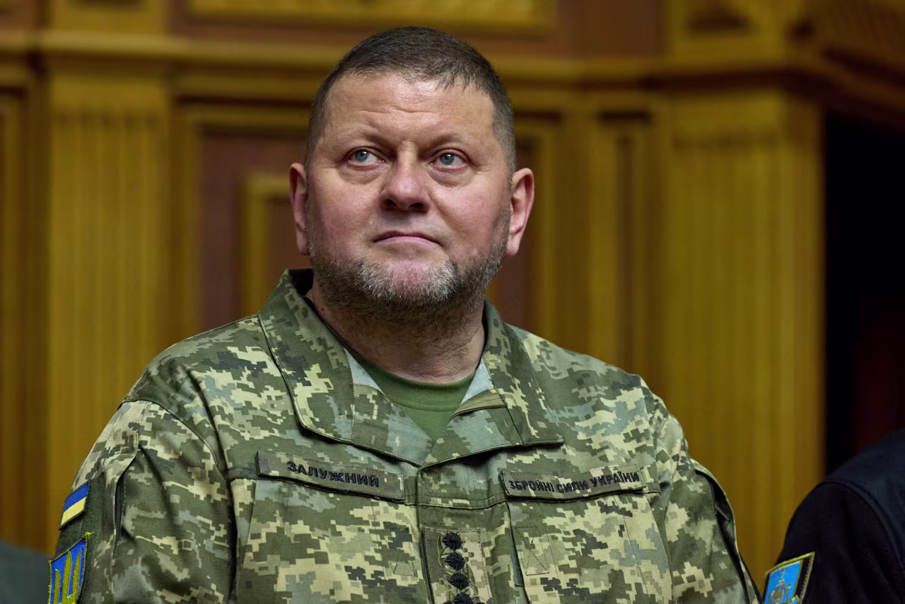 Commander in Chief of the Ukrainian armed Forces Valerii Zaluzhnyi attends a session of the Ukrainian Parliament in Kyiv, Ukraine, on December 28.