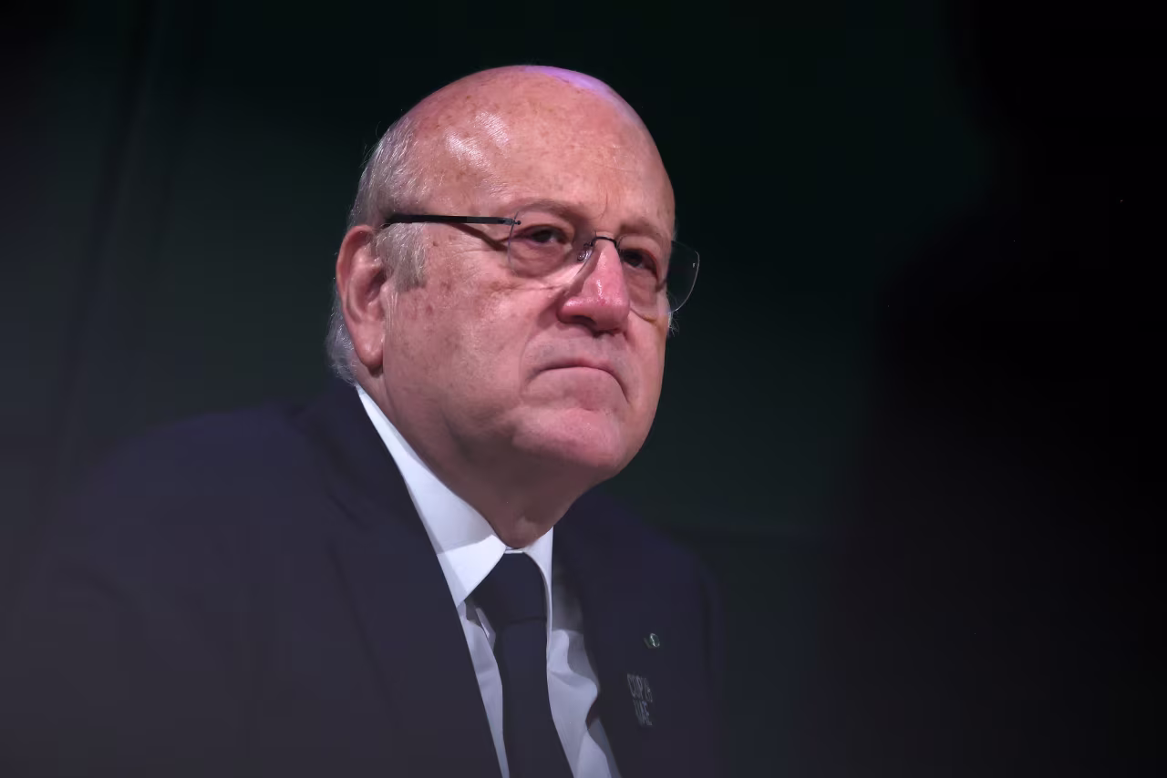 Lebanon's Prime Minister Najib Mikati attends the COP28 climate conference in Dubai on December 2. 