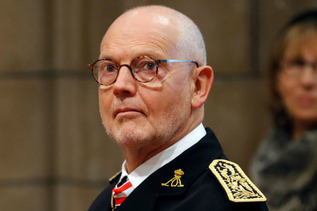 Monaco's State Minister Serge Telle attends a mass at the Saint Nicholas cathedral during the celebrations marking Monaco's National Day on November 19, 2017 in Monaco